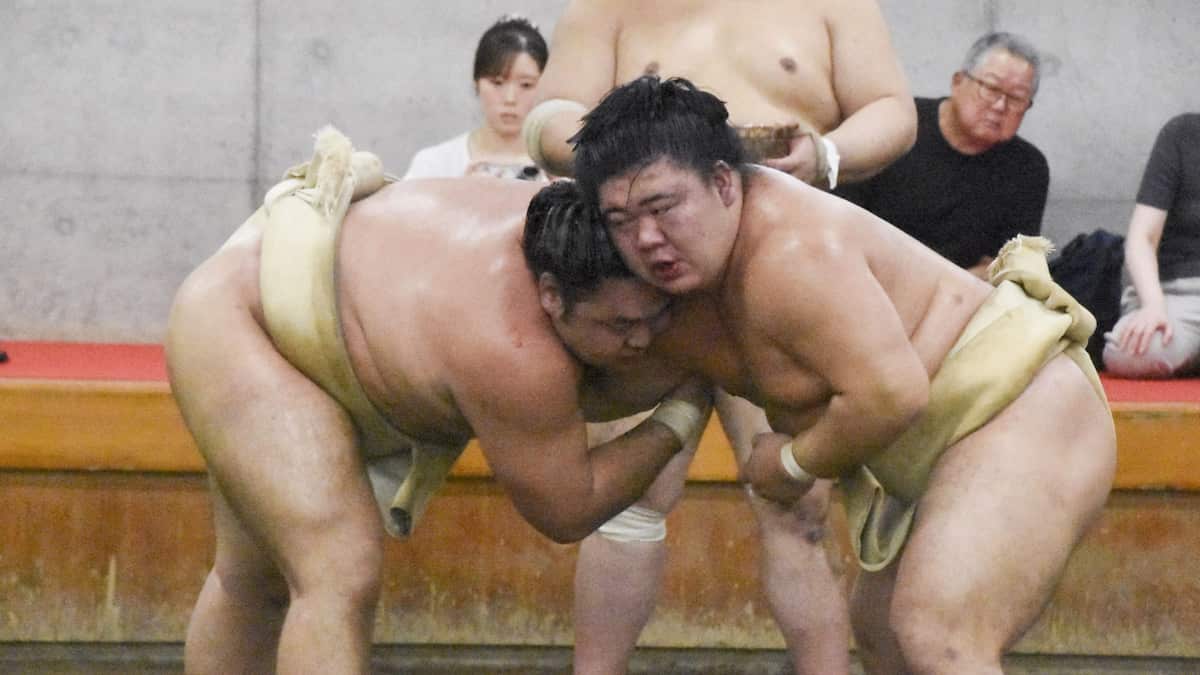 新関脇・藤ノ川、連合稽古で19番も大関・霧島に1勝7敗「ぼこぼこにされましたね」／秋場所