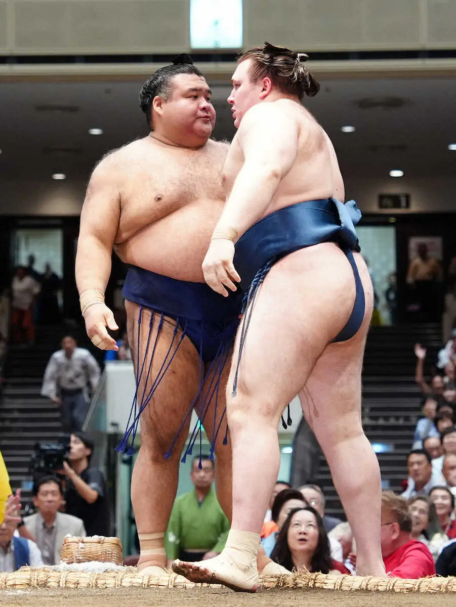 大関・安青錦が連勝発進「しっかり落ち着いて自分のペースで攻めた」 2場所連続Vへ持ち味発揮