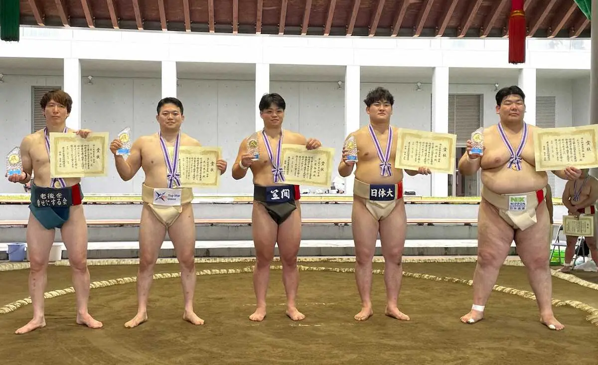 Восточно-японский чемпионат по сумо среди корпоративных команд: Одфу из Nippon Express впервые выиграл личный турнир в абсолютной весовой категории, команда Aisin завоевала третий титул подряд