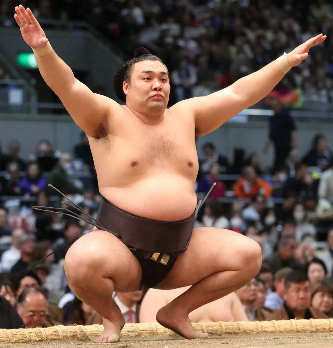 【大相撲秋巡業】霧島 “北の湖式”四股は「きつい…足がパンパン」